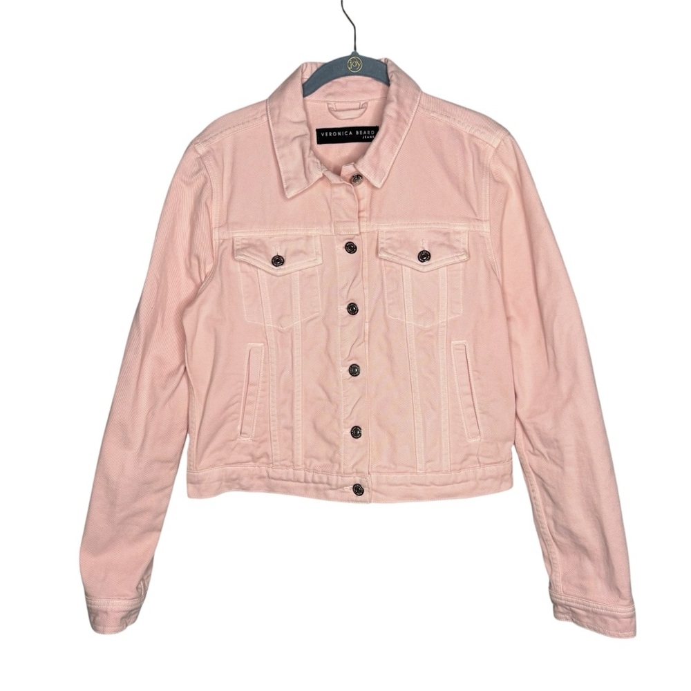 Veronica Beard Cara Jean jacket millennial pink size medium vampire diaries alt. - Picture 4 of 9